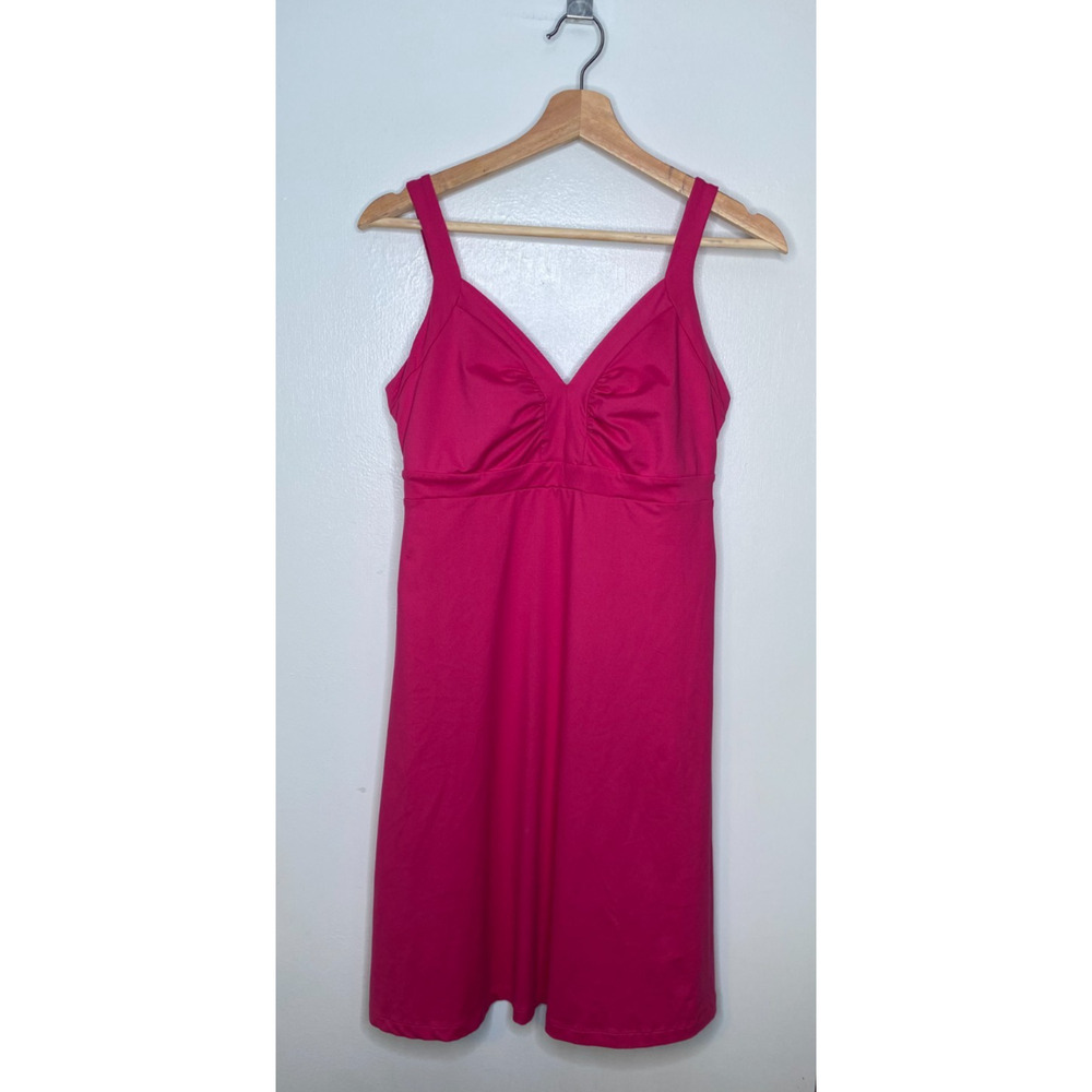 Patagonia Kamala Dress Women's Medium Pink Sleeveless Empire Waist Travel Dress
